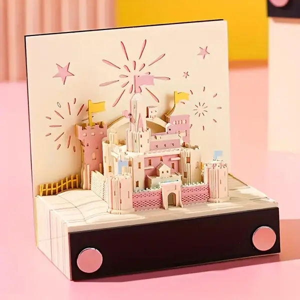3D Pop-Up Sticky Notes Set - Creative Hand-Tear Calendar Design for Daily Office Use & Unique Gift Idea