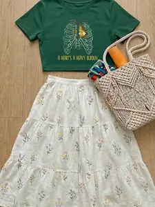 Howls Moving Castle Baby Tee, Calcifer, Howl and Sophie, A Heart's A Heavy Burden, Gift For Anime Girl