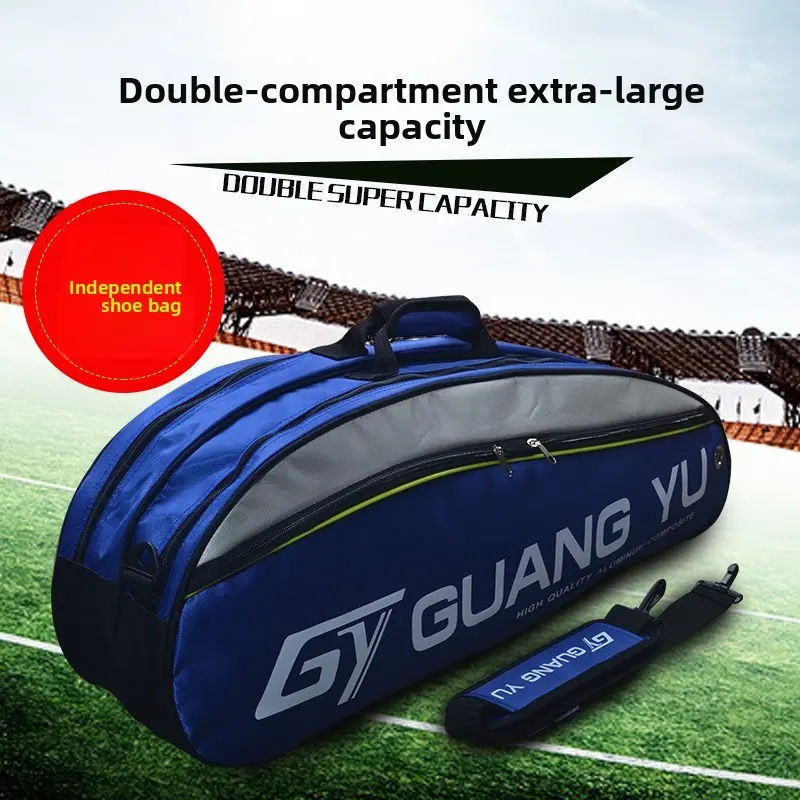 Backpack 6 packs, oversized capacity backpack, multi-layer sports shoulder bag, handbag, badminton racket backpack.