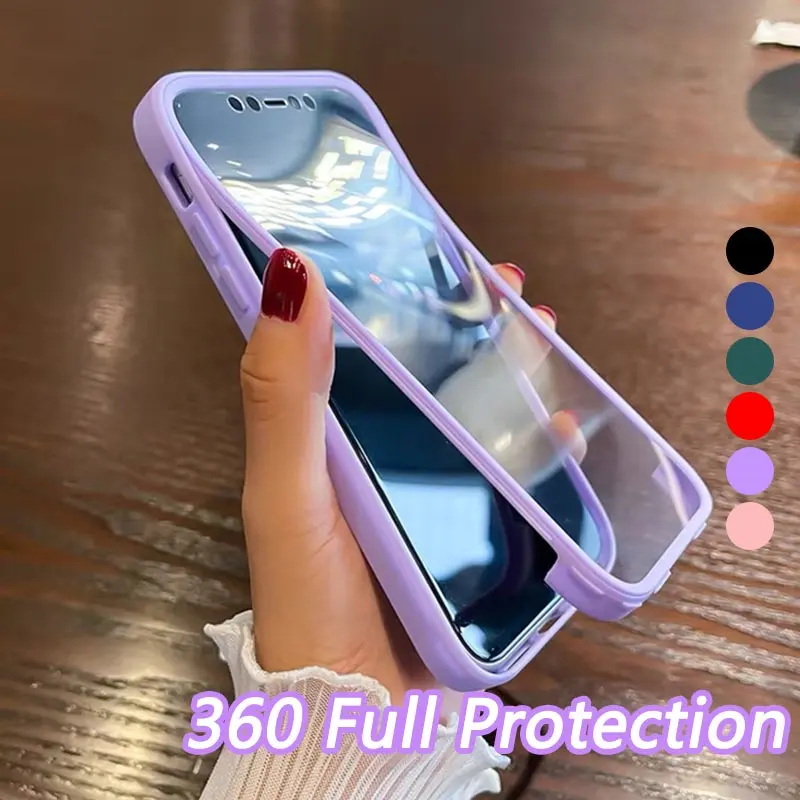 For Samsung A23 A21s M33 M53 A14 A24 A34 A54 5G Full Body Durable TPU Protector Cover Front + Back All-Inclusive Protective Shockproof Phone Case