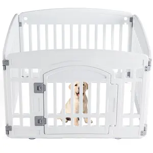 Dog Playpen Safe & 4/6-Panel Secure Indoor/Outdoor Pet Fence | Folding & Portable | Ideal for Small to Medium Dogs | Easy to Clean