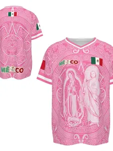Light Ferguson Nita & Saint Judas Mexico Men's Soccer Jersey, 2026 Football Fan Shirt, Casual Sports Mexican Culture Style, Graphic Jersey