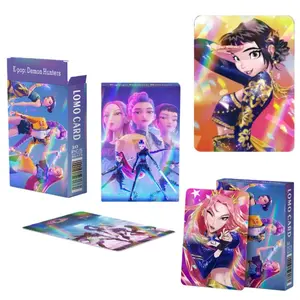 Boxed 30pcs Shinning Lomo Laser Cards Stickers Set for Boys Girls Cartoon Anime Animation Surrounding Students Fashion Cartoon Series LOMO Collect Cards Christmas Gifts