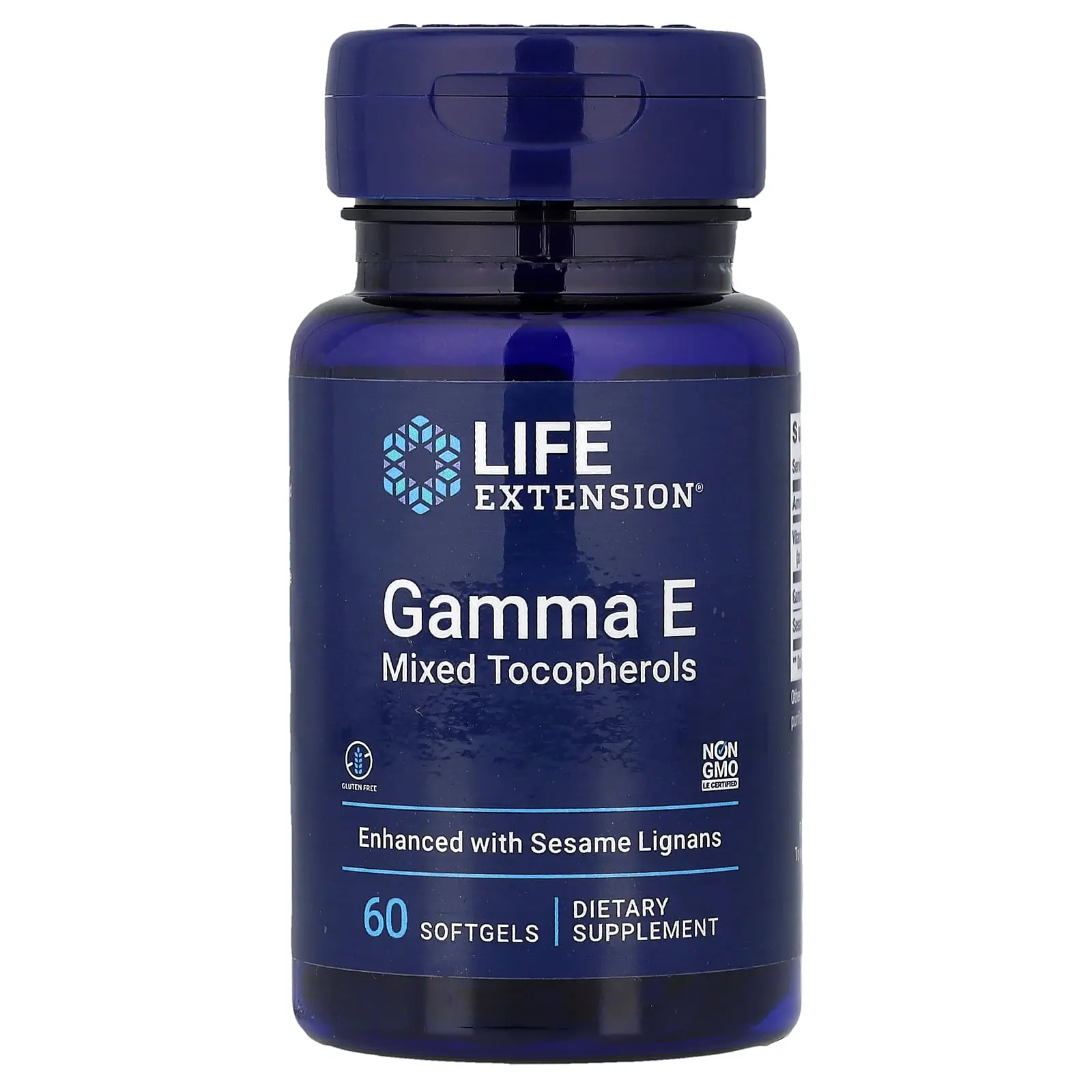 Life Extension Gamma E Mixed Tocopherols, 60 Softgels