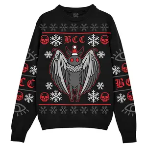 Spooky Mothman Holiday Sweater