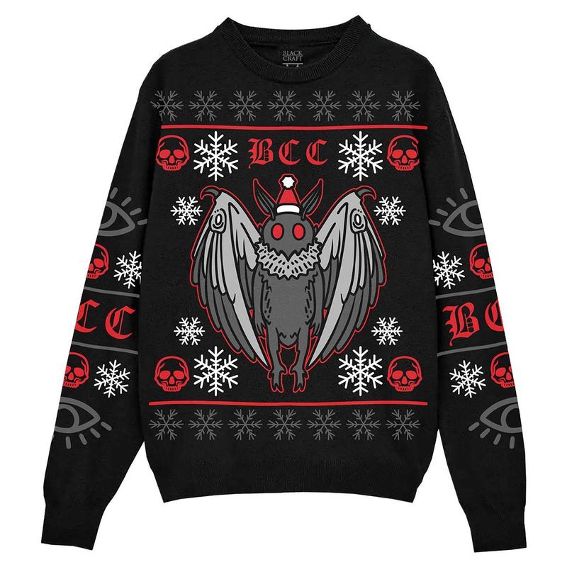 Spooky Mothman Holiday Sweater
