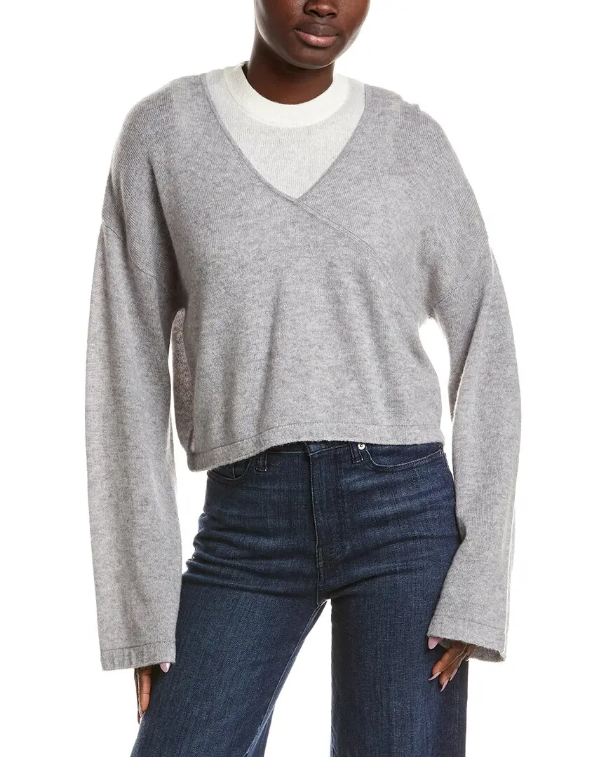 NAADAM Coastal Wool & Cashmere-Blend Layered Sweater