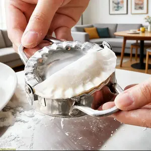 2026 best-selling stainless steel dumpling mold features a multi-functional pressing clamp, making dumpling making easy. It's durable and suitable for both beginners and experienced chefs.