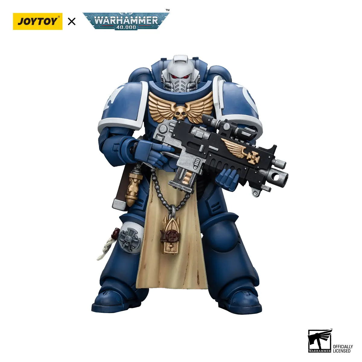 JOYTOY  Warhammer  40k  1/18  Action Figure Ultramarines Sternguard Veteran with Bolt Rifle JT9831