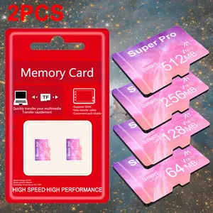 2-Pack Micro SD Memory Cards, TF Card with Adapter, High Performance & Wide Compatibility for Smartphones, Tablets, Cameras, PCs, Game Consoles, Car Recorders, Audio - Secure File Storage (512MB & 256MB)
