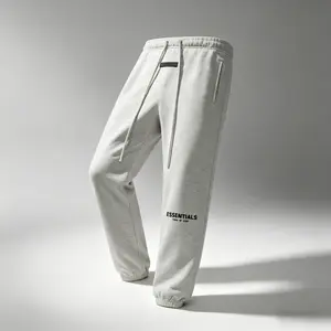 Fear of God Essentials SS22 Sweatpants Light Oatmeal Logo , Menswear, Trouser