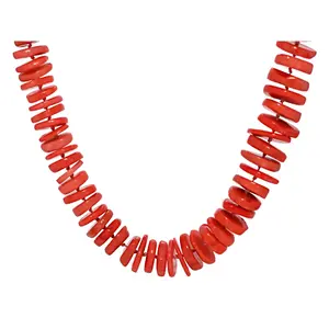 JTV 11-20mm Pink Coral Rhodium Over Sterling Silver 38" Necklace