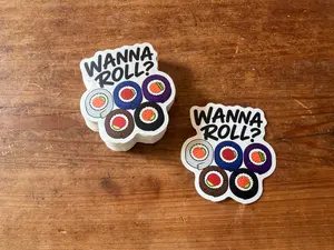 Wanna Roll? Jiu-Jitsu Belt Sushi Sticker