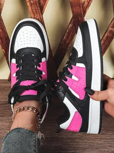 Women's Fashion Dopaamine Versatile Classic Couple Skate Shoes, Comfortable Breathable Low Top Lace-Up Casual Sports Shoes, Sneaker