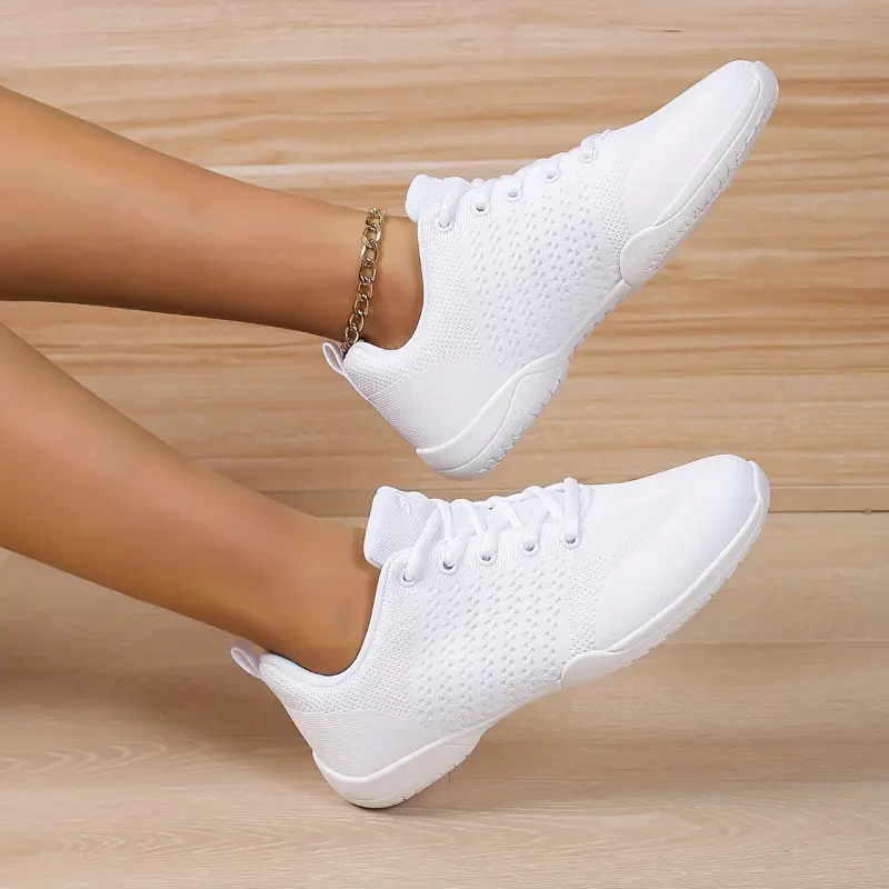 Women's Breathable Mesh Dance Sneakers - Lightweight, All-Season Comfort with Soft Sole for Square & Jazz Dancing