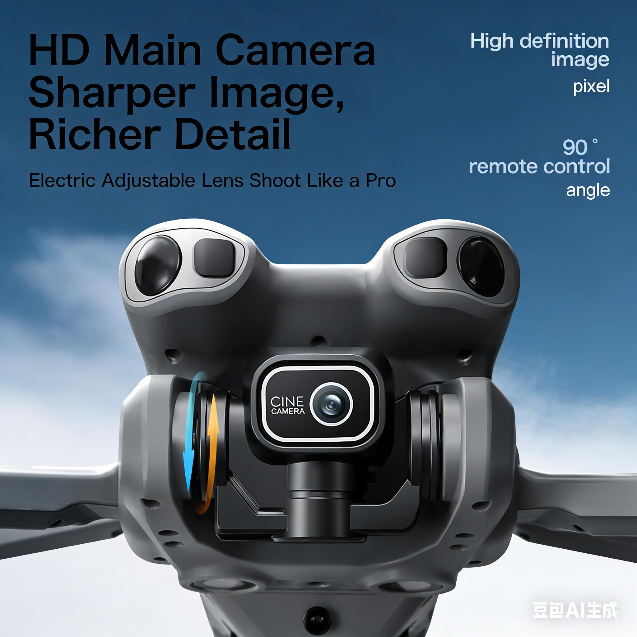 GT50 Dual Battery Drone — 4.3" LCD Remote, HD Aerial, Smart Obstacle Avoidance, Brushless Motor & Optical Flow Hover Quadcopter | Beginner-Friendly & Perfect Kids Gift