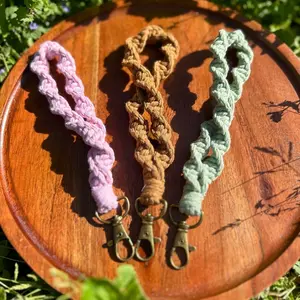 Macrame Keychain/Wristlet for Phone Accessories