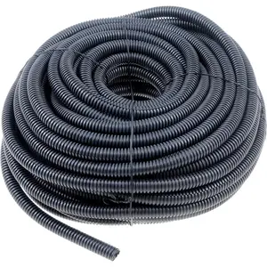 86632 3/8 In. Black Flex Split Wire Conduit, 100 Feet