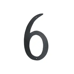212 MAIN Aluminium Individual House Number 6 - 12 in. Standard Modern Font Decor Sign with Mount Kit (Montague Metal Products CSHN-6-12)
