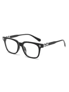 1 Count New Style Fashion Metal Square Frame Glasses, Flat-Lens Outdoor Multi-functional Anti-blue Light Sunglasses, Fashion Square Frame, Casual Style, Suitable for All Seasons, PC and Metal Materials, Fashion Accessories, Suitable for Daily Wearing