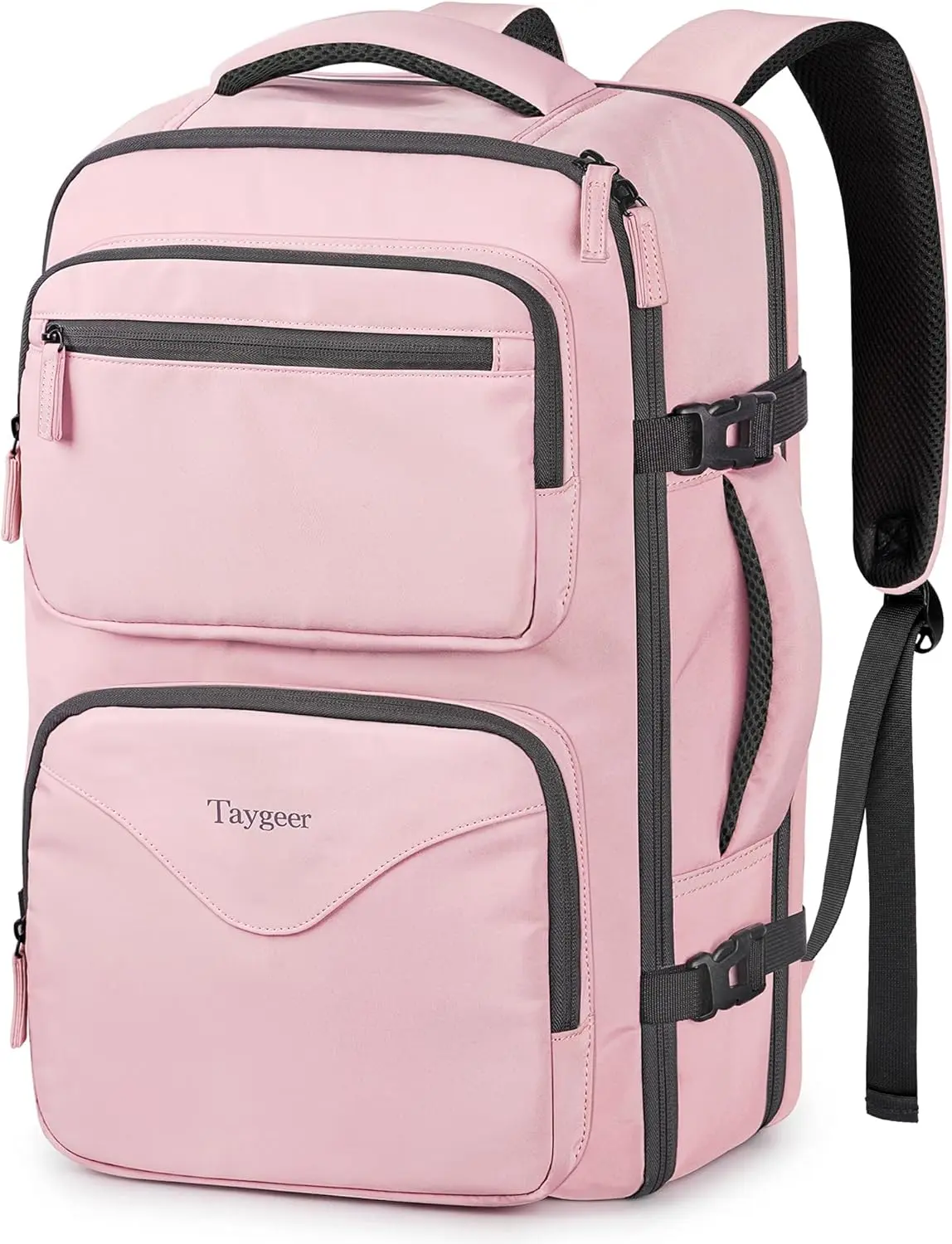 Taygeer 18 x 14 x 8 Inches Personal Item Bag, Travel Personal Item Bag with Water Bottle Pocket & Shoe Pouch, TSA Approved Under Seat Carry on Backpack Fits 15.6 inch Laptop for Women Airplanes