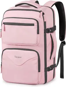 Taygeer 18 x 14 x 8 Inches Personal Item Bag, Travel Personal Item Bag with Water Bottle Pocket & Shoe Pouch, TSA Approved Under Seat Carry on Backpack Fits 15.6 inch Laptop for Women Airplanes