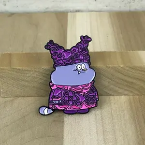 Chowder Enamel Pin - 1.5” Tall with Double Rubber Backings