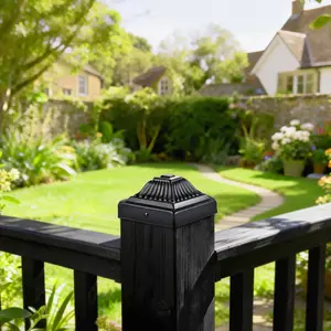 4-Pack Fence Post Caps, Decorative Guard Cap for Fencing Posts, Protective Top Cover for Railings, Essential Garden Accessories