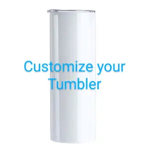 custom 20oz sublimation tumbler  Drinkware Cup Metal Lid Straw Mug Water Bottles Bottle