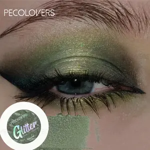 1pc New Green Glitter Chameleon Eyeshadow, Sparkle Shimmer Formula, Super Creamy & Insanely Pigmented-Achieve Dazzling, Long-Lasting Eye Looks with Effortless Application