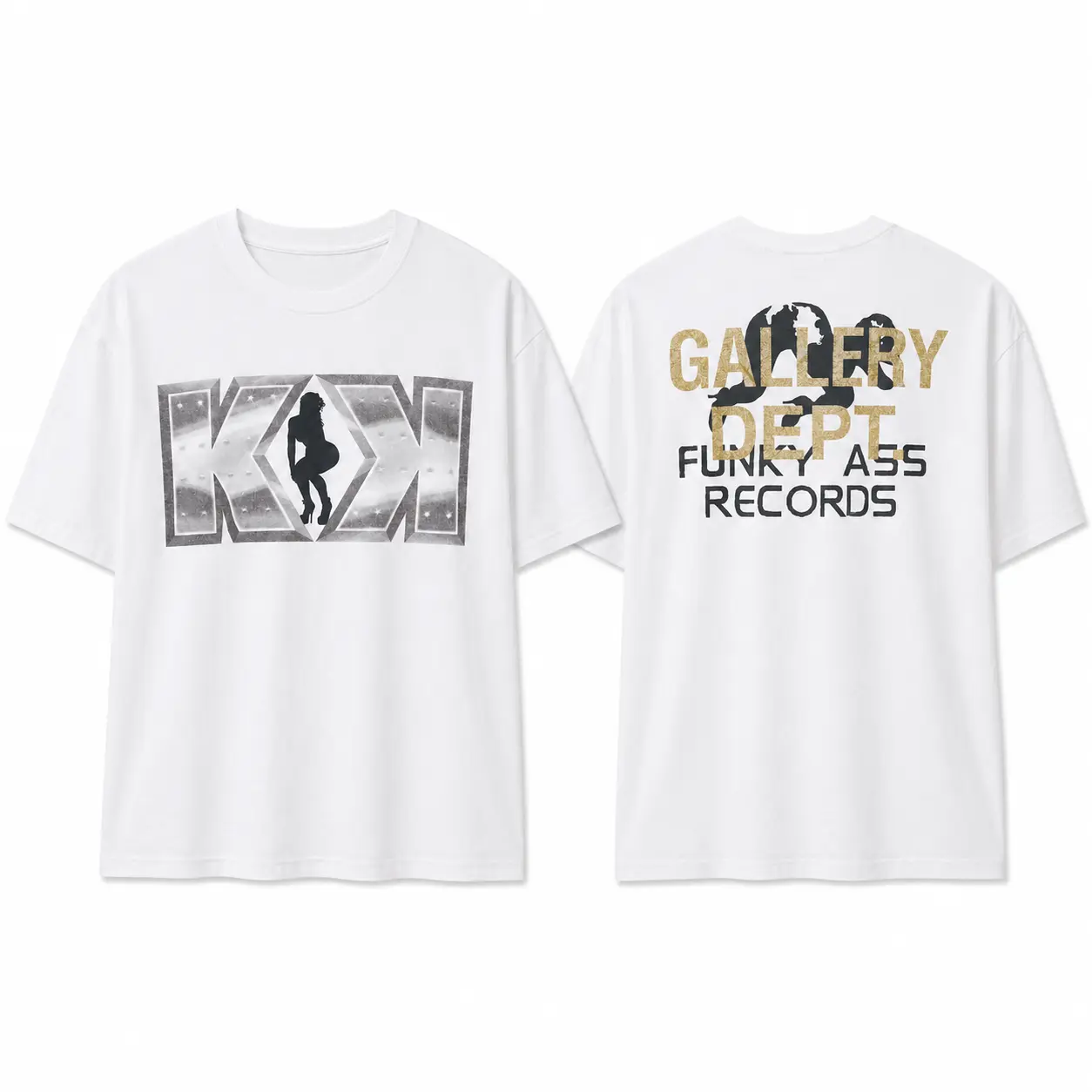 Gallery Dept Shirt, Funky Records Graphic Tee, Heavy Cotton T Shirt, Vintage Streetwear Shirt, Unisex Casual Oversized Tee