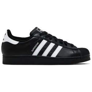 Adidas Originals Men's Black Superstar II Sneakers, JI0079