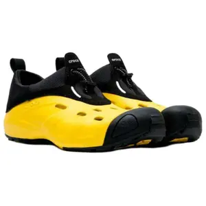 Crocs Quick Trail Low-Top Casual Shoes for Men and Women – Fashionable, Comfortable, Black and Yellow Verifiable, with credentials and supporting global authentication