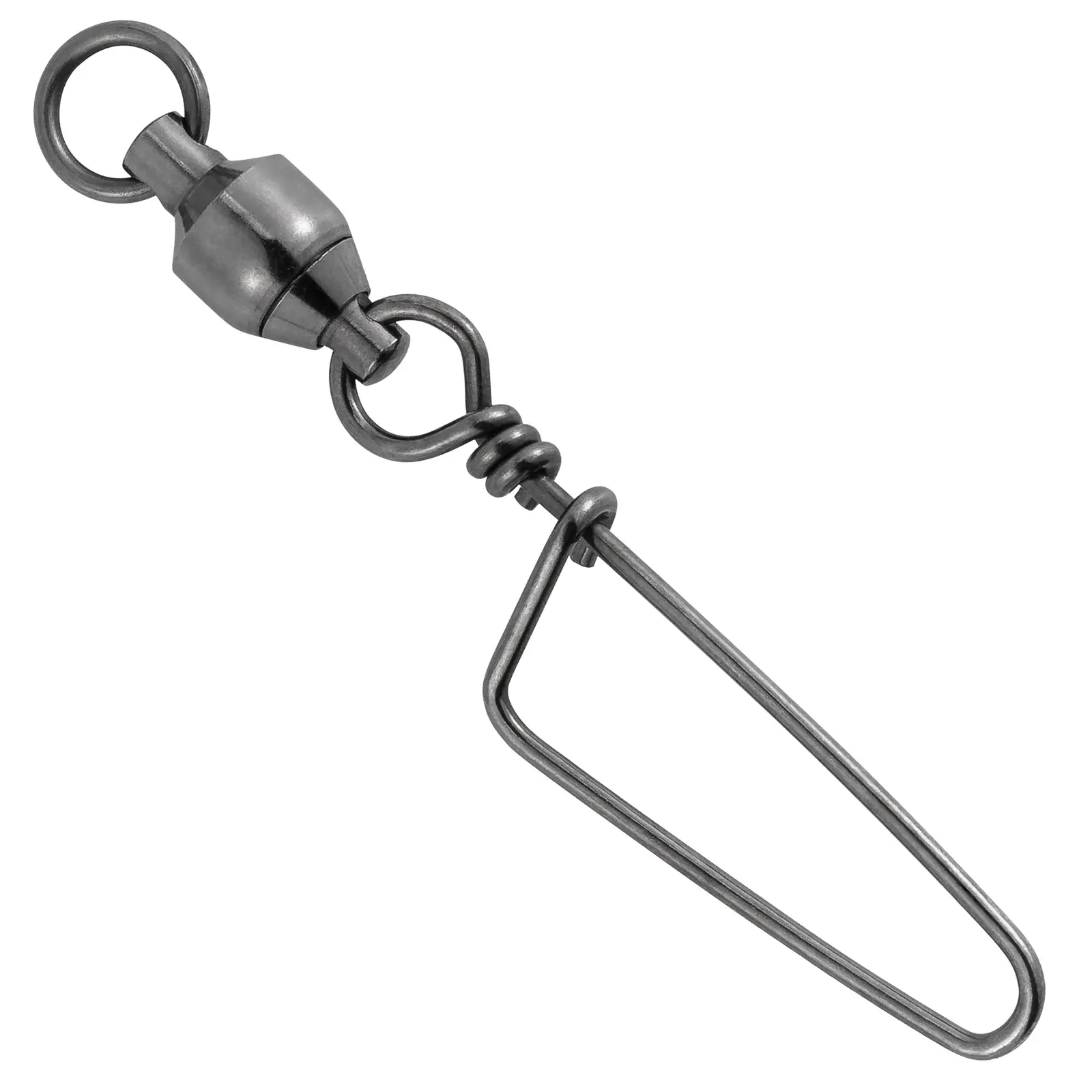 Stainless Steel Ball Bearing Fishing Swivels with Coastlock Snap, #0-20pcs, 100lb-503lb Heavy-Duty Saltwater Hook Lure Connectors, Ball Bearing Swivel