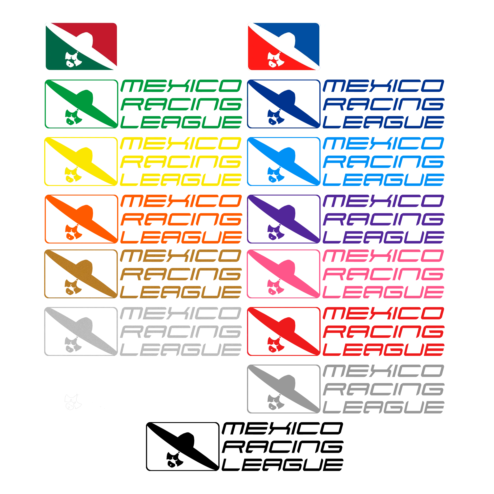 MRL Decals - Mexico Racing Logo Die-Cut Stickers 2.75" x 10.5" Personalize Your Space with Bold Colors & Customizable Touch