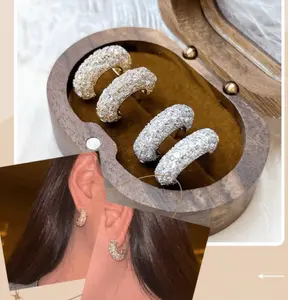 CZ C-Hoop Earrings CZ C-Hoop Earrings