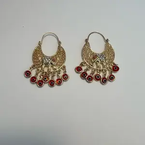 18K GOLD FILLED LONG DANGLE EARRINGS