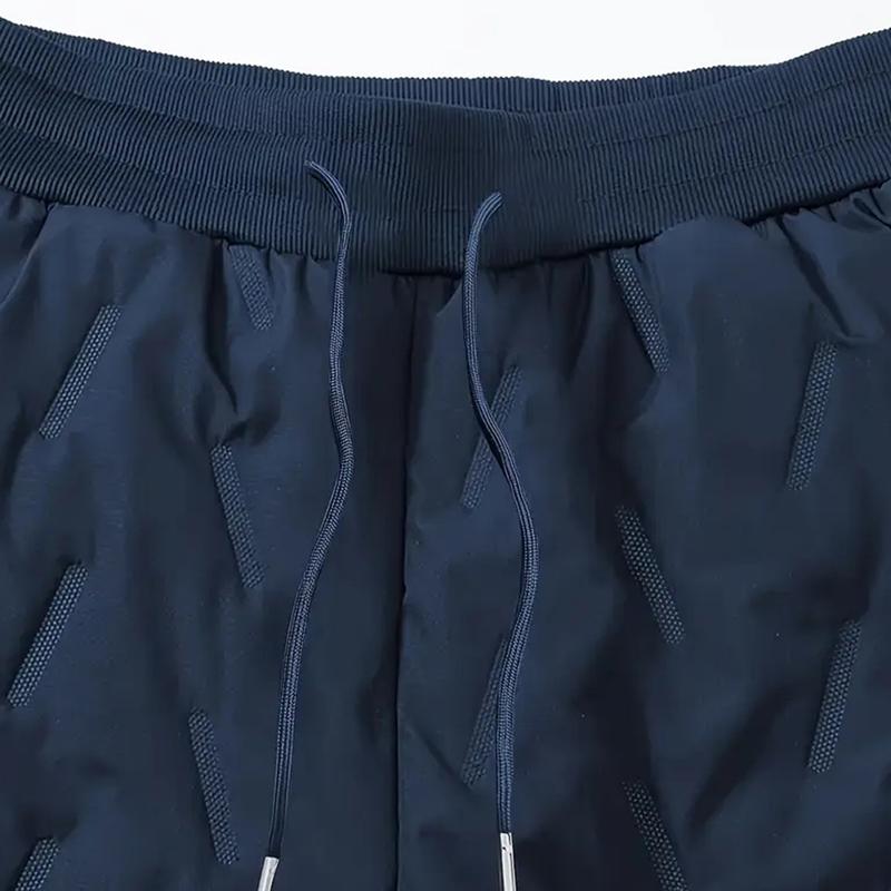 Men's Thermal Pants Heavyweight Insulated Cotton Winter Trousers with Drawstring Waistband, Black Cold Resistant Daily & Formal Wear with Side Pockets Suitable for Office Work and Outdoor Activities warm