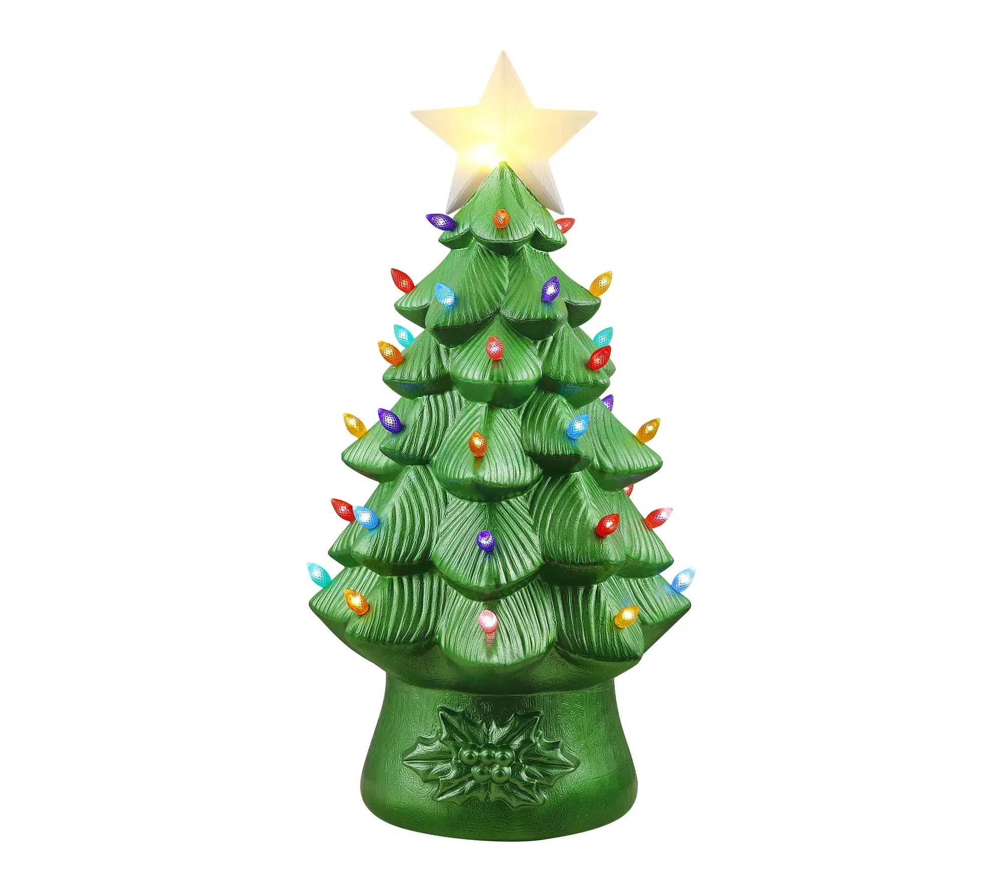 Mr. Christmas 40in Blow Mold Nostalgic Round Tree