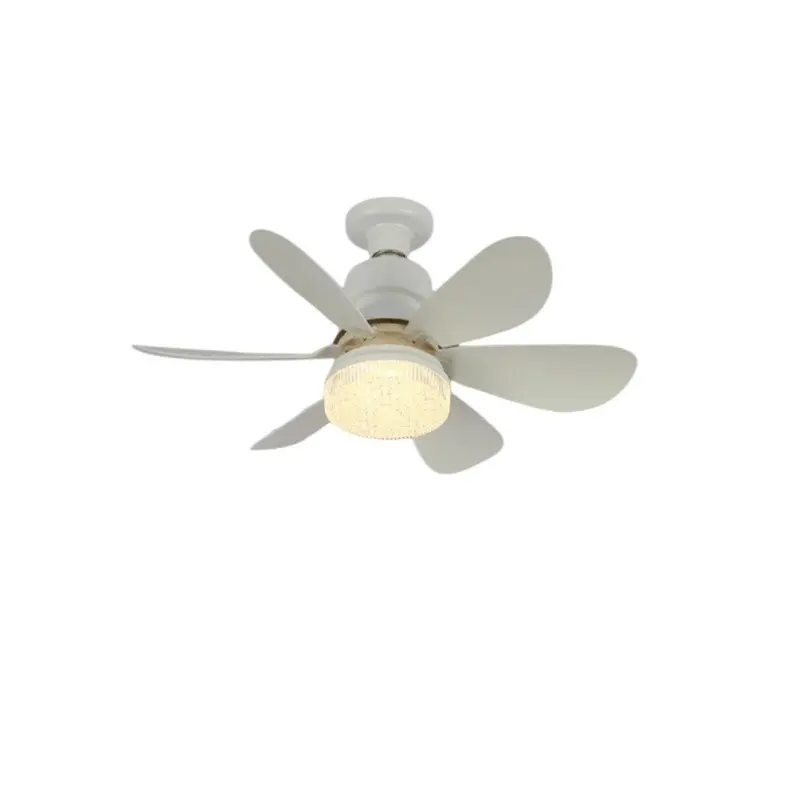 New E27 Screw Base Home Quiet Small Fan Light, Smart Ceiling Fan Lamp, Home Lighting, Ceiling Lights for Dining Room Bedroom, Energy Efficient Ventilation Solution