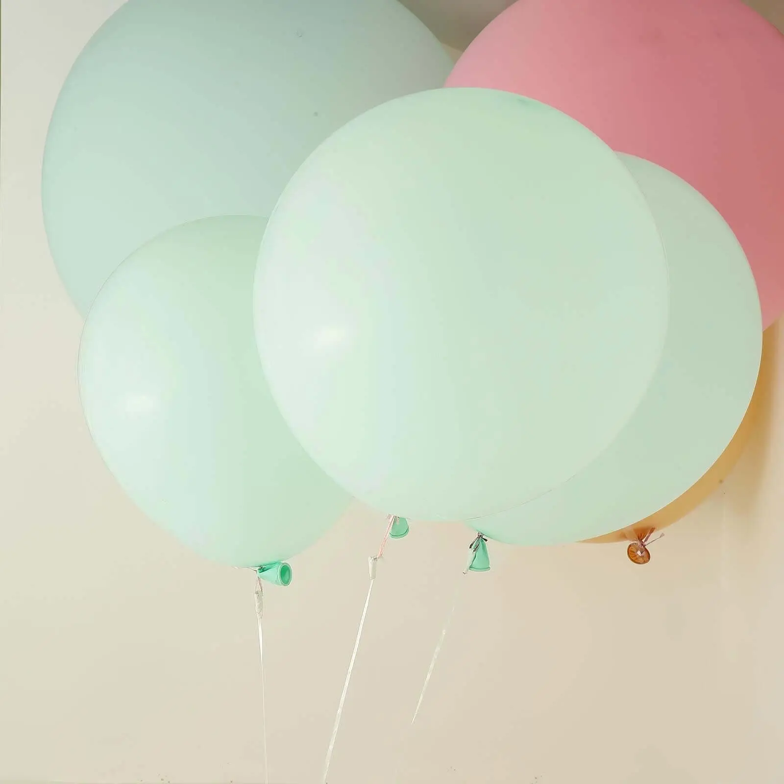 10-Pack 18-Inch Matte Pastel Seafoam Latex Party Blow Up Helium Balloons, Air-Fillable, for Wedding Birthday Ceiling Hanging Decor (Choking Hazard Balloon), Balloon Decor