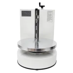 Yokoma White Color Cake Cream Spreading Coating Smearing Machine for 6-14in Cake Cake Decorating Machine Baking Tools