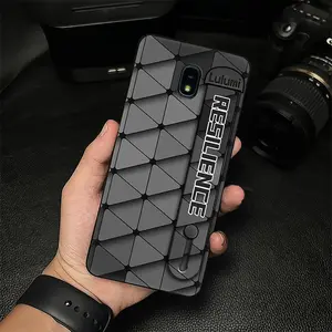 Anti-knock Plain color Phone Case For Samsung Galaxy J7 2018/J6 US protective simple Back Cover Dirt-resistant Silicone commerce Waterproof Phone Holder Wristband geometry mature