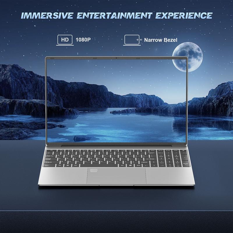 15.6-Laptop Student-Laptop, 16GB RAM 512GB SSD, Intel N5095, 1920X1080 16:9 Display Processor Keyboard Fingerprint WiFiBusiness-Laptop, Windows 11 Laptop For work And Study Gaming Computer Notebook