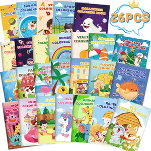 26 Pack Coloring Books for Kids, Easters Basket Stuffer Gifts Party Favor Books, Coloring Books Party Favors Bulk Mini Coloring Books for Kids Small Activity Books For Birthday Party Gifts Goodie Bags Stuffers Classroom Travel Activity
