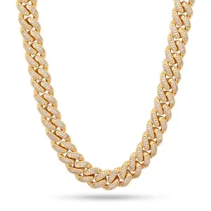 15mm Iced Miami Cuban Link Chain