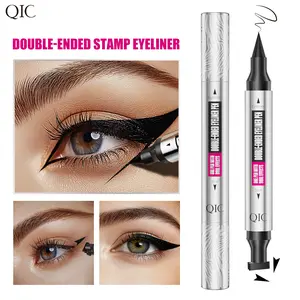 Double-Ended Stamp Eyeliner -Waterproof, Sweatproof & Smudge-Proof, Long-Lasting Black Tint Wingliner, Easy and SimpleEye Makeup