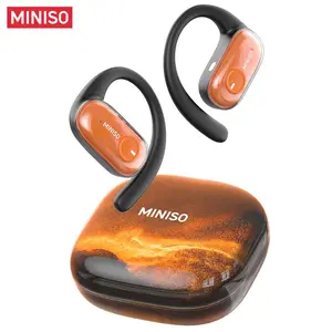 MINISO MS185 Wireless Earphone, 1 Count Open-ear Design Earbuds with Charging Case, HiFi-level Sound Quality Music Earbuds with Built-in Microphone, Audio, Electronic, Lightweight Wireless Earbuds
