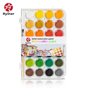 RYSTAR Solid Watercolor Paint, Professional Art Grade, Available in 36 Colors & 48 Colors, Ideal for Beginners, Primary School Students and Children's Doodling