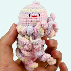 Handmade Amigurumi Crochet Jellyfish Plushie